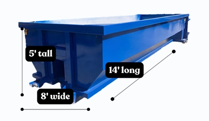 15 cubic yard dumpster